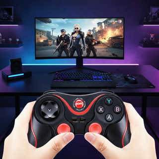  V8 Tay cầm chơi game không dây Bluetooth cho Android PC X3