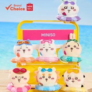 MINISO Dòng sản phẩm "mùa hè" của Chiikawa - móc khóa charm hình vòng bơi dễ thương, phụ kiện trang trí túi, kích thước 8 cm × 12 cm.