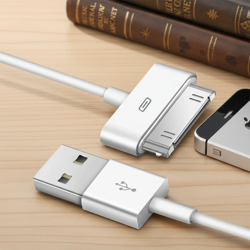Cáp sạc chuyển đổi USB cho iPhone 4 4s 3G 3GS iPad 1 2 3 iPod Nano Touch