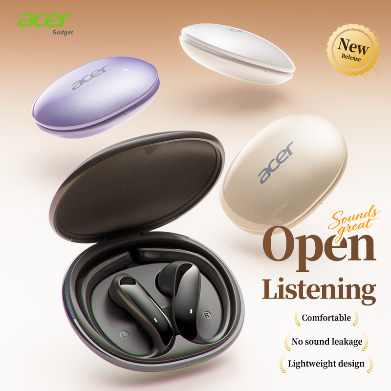 Tai nghe Acer OHR718 Tai nghe không dây Tai nghe Bluetooth có Mic Tai nghe Earpod 4.7g Tai nghe nhẹ 