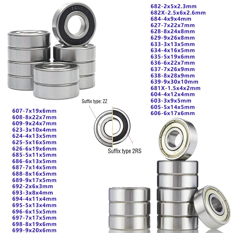 10 Chiếc Tốc Độ Cao Im Lặng 603-699 604 605 606 608 623 624 626 628 686 687 688 692 693 697 696 8x22