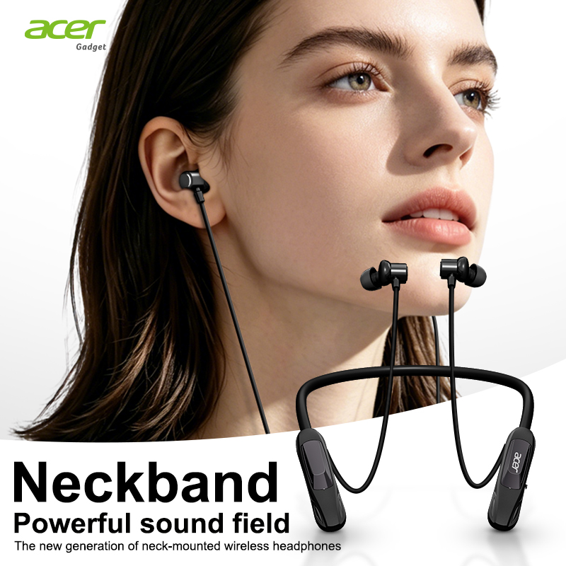 Tai nghe Acer OHR810 Dây đeo cổ không dây Tai nghe an toàn thể thao Fit CD Âm thanh vòm 5.4 Tai nghe