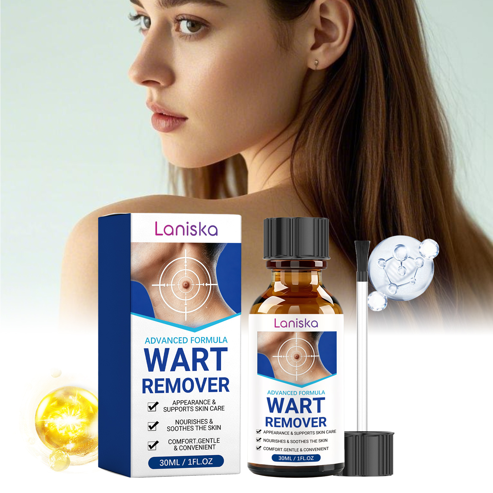 Dung dịch tẩy nốt ruồi nhanh chóng Wart Remover, công thức dịu nhẹ Freeze Off cho nốt ruồi ở lòng bà