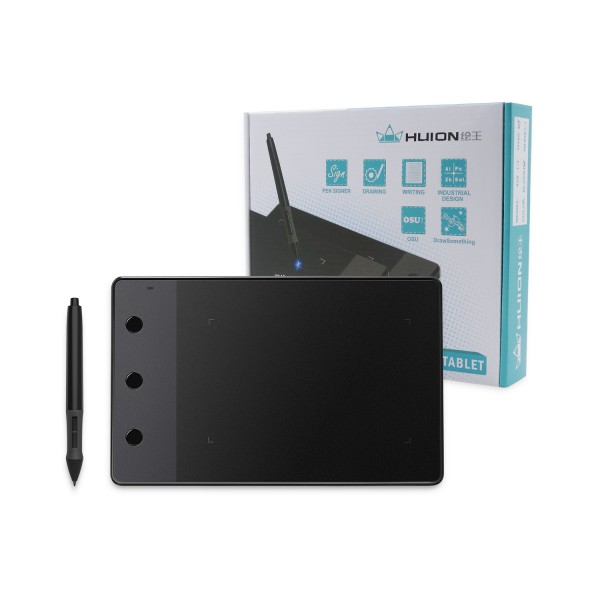 Huion H420 Bảng Vẽ Đồ Họa Đen, Bảng Ký Tên Số cho Văn Phòng & Dạy Học Trực Tuyến