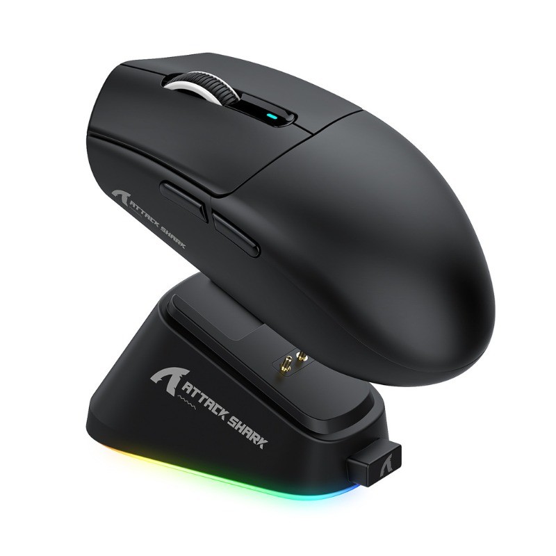 Chuột chơi game siêu nhẹ 55g Attack Shark G3 Pro, 3 chế độ, PAW3311, 25000DPI, lập trình được cho PC