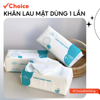[New] [Choice] Túi 80 Khăn Lau Mặt Dùng 1 Lần MA-8552 Dạng Rút, Kích Thước 20x20cm