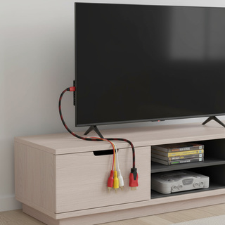   Đầu nối HDMI sang 3RCA AV Nylon cao cấp cho HDTV & DVD 1.5M Bộ chuyển đổi Video 1080P 