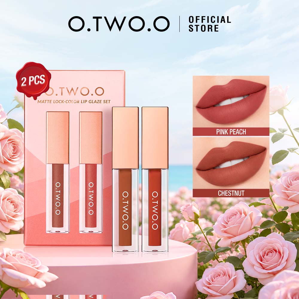 Bộ Son Bóng Lì Mùa Hè O.TWO.O, Son Môi Nhẹ Nhàng Chống Lem