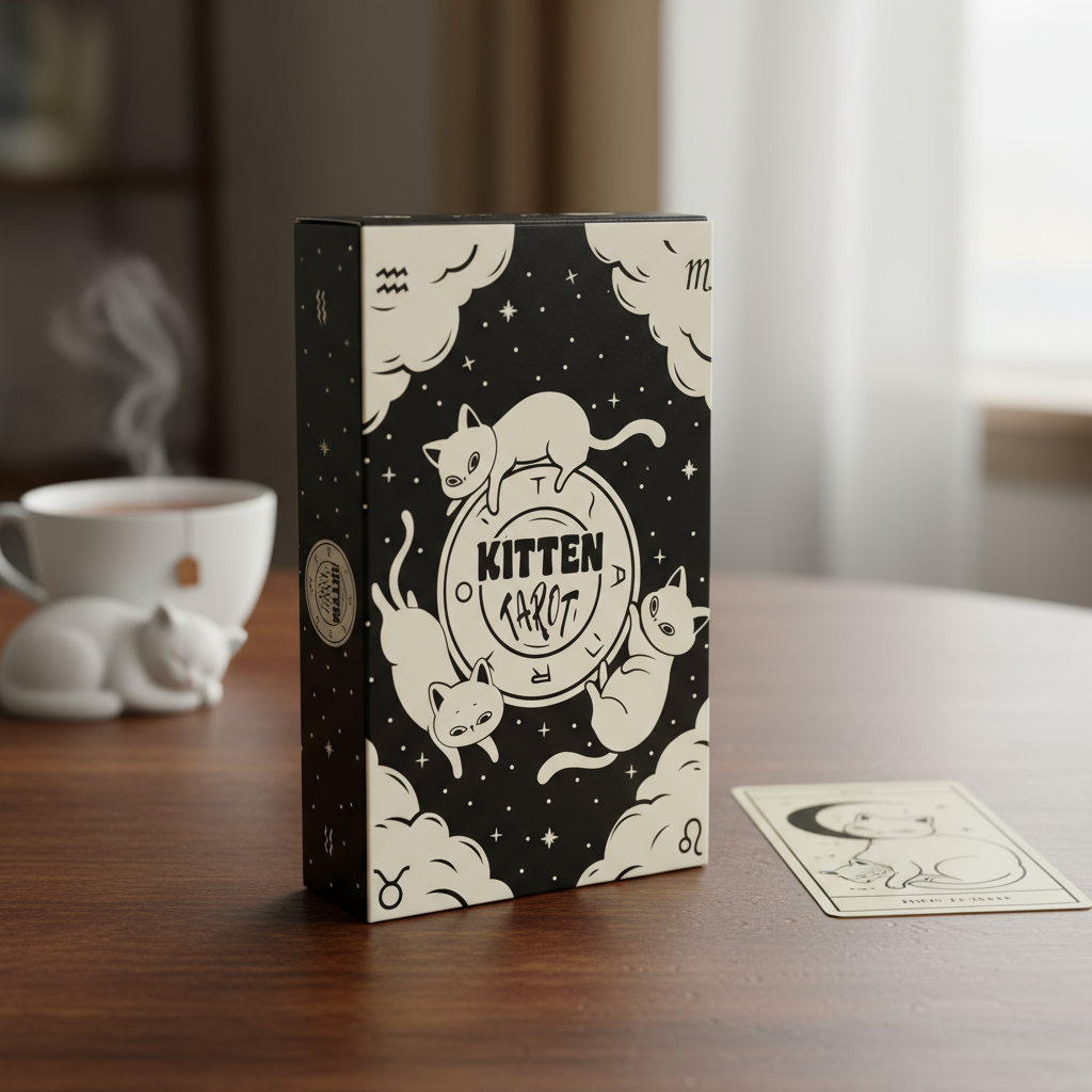 Bộ Bài Kitten Tarot 78 Lá, Trò Chơi Bói Toán, Bài Oracle, Xem Bói, Trò Chơi Bàn