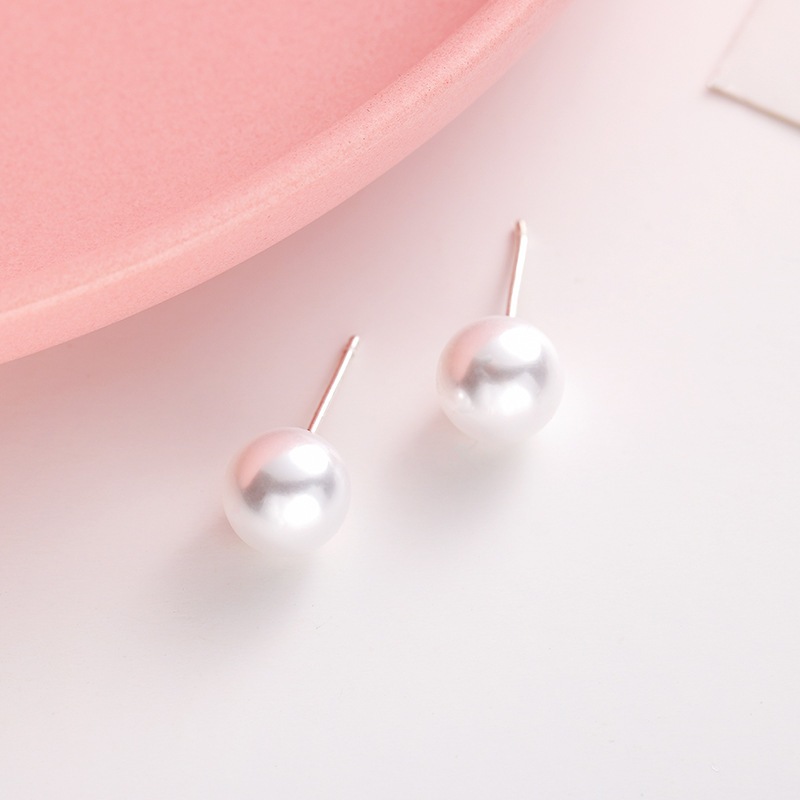 1.000 bộ cài bông tai ngọc trai trắng 5mm + 1.000 bộ khóa nhựa cho bông tai – dành cho bán buôn và b