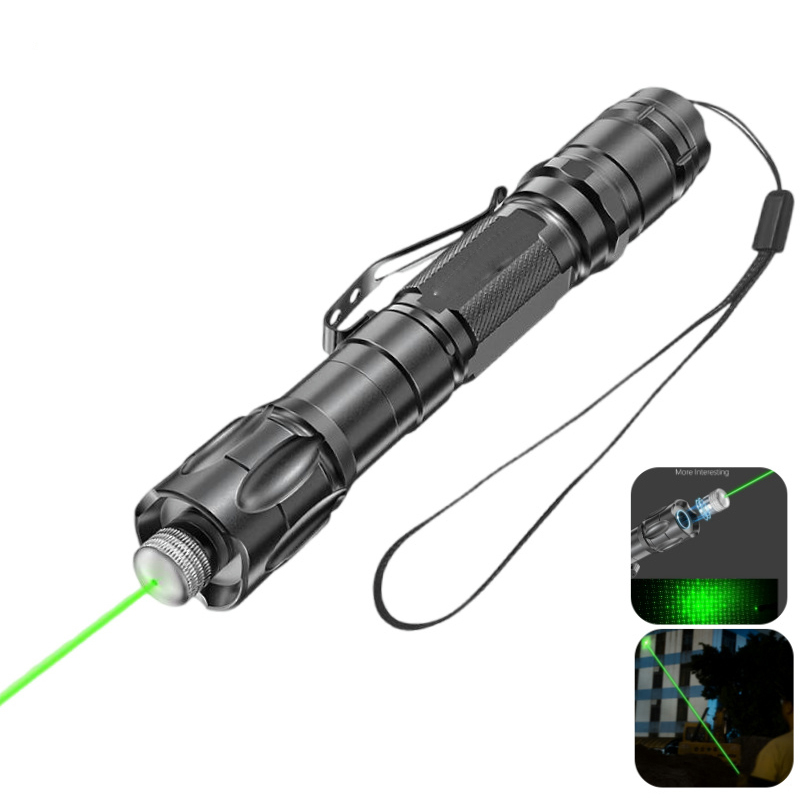 Bút Laser Xanh Lá 20000m: Bút chỉ laser xanh lá mạnh mẽ 18650, sạc USB, đèn laser, đồ chơi cho mèo, 