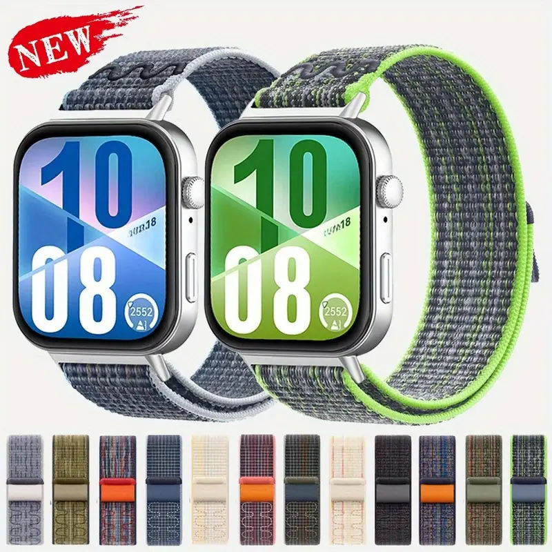 Vòng nylon mới cho Huawei Watch Fit 4 Pro-Fit 4, dây đeo thể thao dệt cho Huawei Watch Fit 4/3