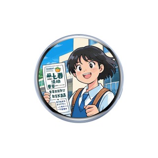 Huy hiệu LED thông minh Màn hình ảnh Video tùy chỉnh Bluetooth cho Anime Cosplay Trang trí có thể đeo được - Mùa xuân