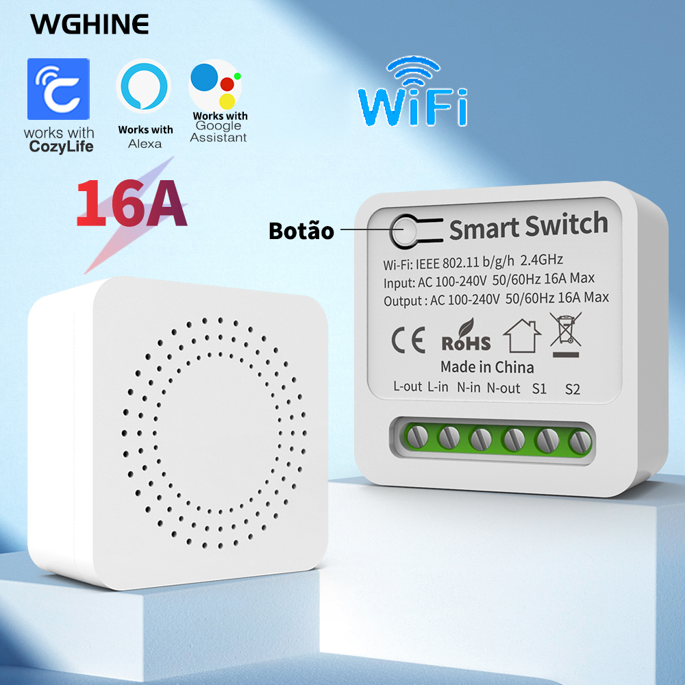 Công tắc thông minh WiFi Mini 16A Ứng dụng CozyLife hoạt động với Alexa Google Home