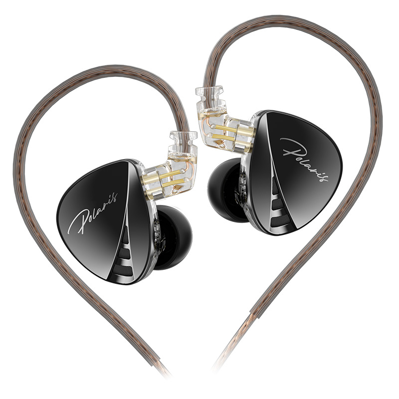 Tai nghe CCA Polaris kiểm âm In-Ear HiFi âm thanh nổi, 2 driver động, có dây, 4 công tắc chỉnh âm, c