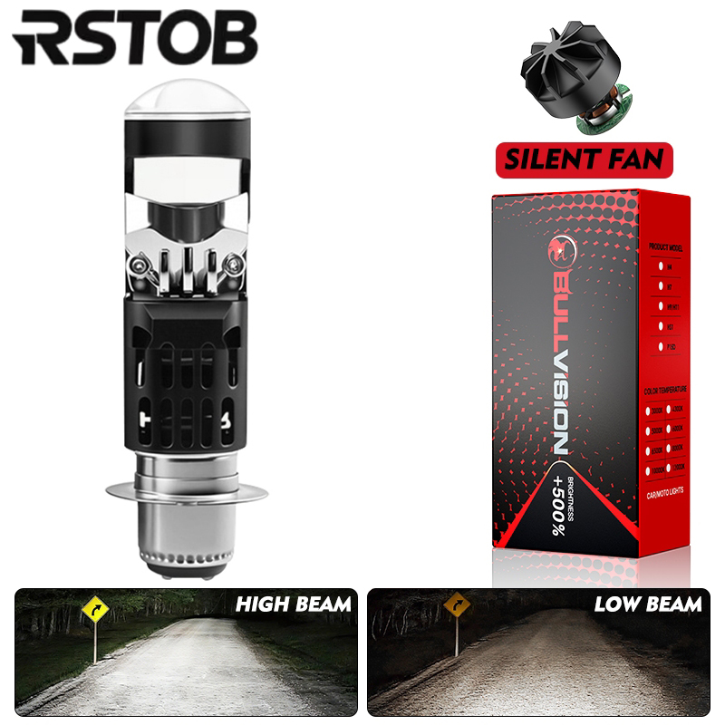 RSTOB 1 Cái P15D H6M LED Đèn Xe Máy Hi / Lo Beam Kit Cho Xe Máy ATV UTV 2800LM