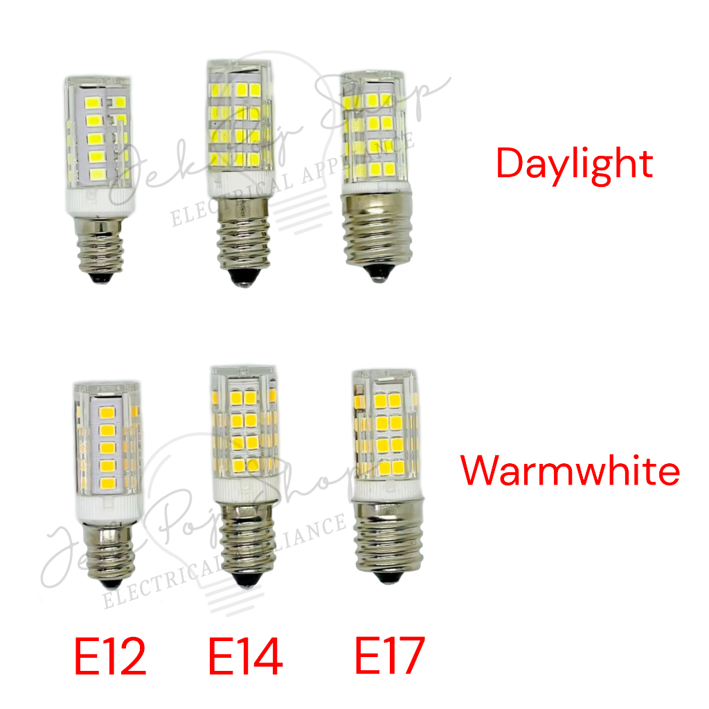 Đèn LED tủ lạnh E12/E14/E17, Trắng ấm & Trắng lạnh