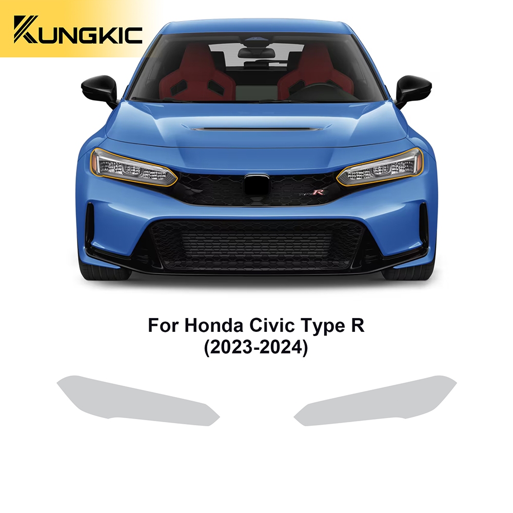Bộ miếng dán bảo vệ sơn xe bằng TPU PPF trong suốt cho đèn pha Honda Civic Type R FL5 2023 2024 2025