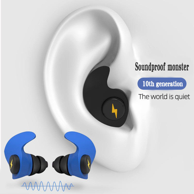 Nút bịt tai silicone mới, nút bịt tai ngủ chống ồn, nút bịt tai bơi chống nước