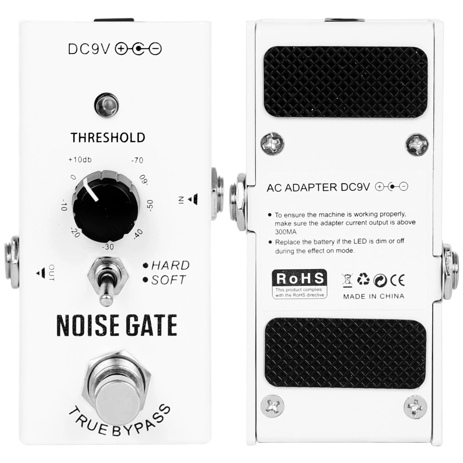Bàn đạp hiệu ứng đàn guitar điện IRIN - NOISE GATE, hiệu ứng NOISE GATE, True Bypass, vỏ hợp kim kẽm