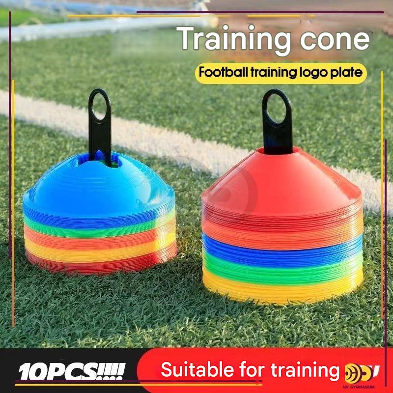 Bộ 10 Cones Tập Luyện HH: Cone Đánh Dấu, Cone Trượt Ván, Cone Tròn, Cone Nhựa Cho Bóng Đá