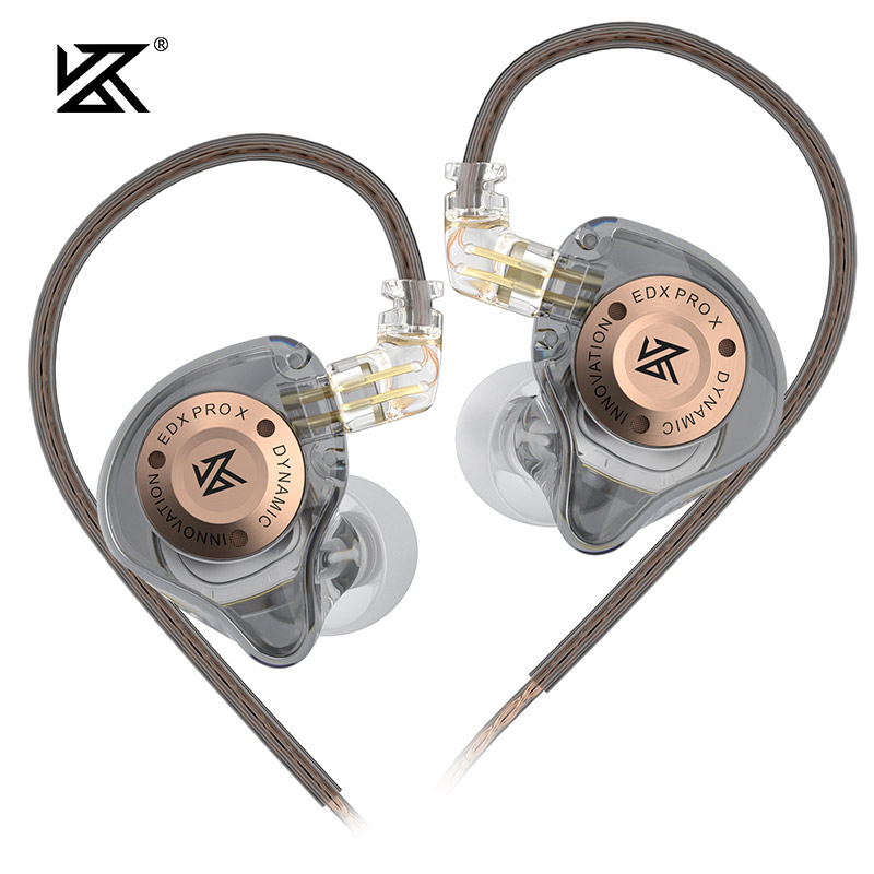 Tai nghe nhét tai KZ EDX Pro, 2 driver dynamic, âm thanh HiFi stereo, khử ồn, có dây, phù hợp chơi g
