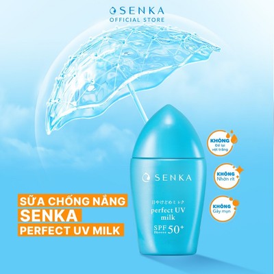 [HB GIFT] Kem chống nắng dạng sữa Senka Perfect UV Milk 40ml