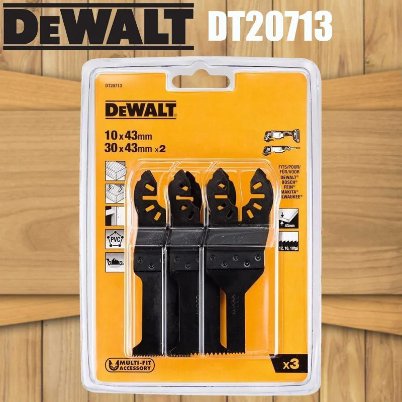 Bộ lưỡi dao đa dụng cụ dao động DeWalt DT20713 | Bi-Metal cho gỗ & móng tay, vách thạch cao, PVC | U