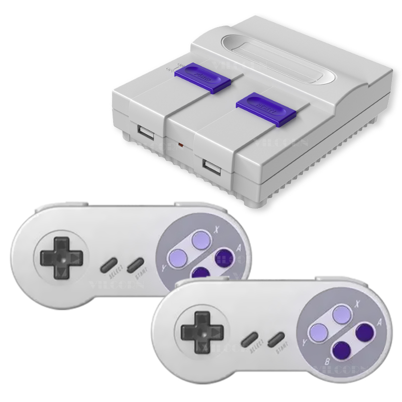 VILCORN16 Bit Không Dây Dendy Mini Retro Video Game Console TV 4K Trò Chơi Cho Super NES SFC FC Bảng