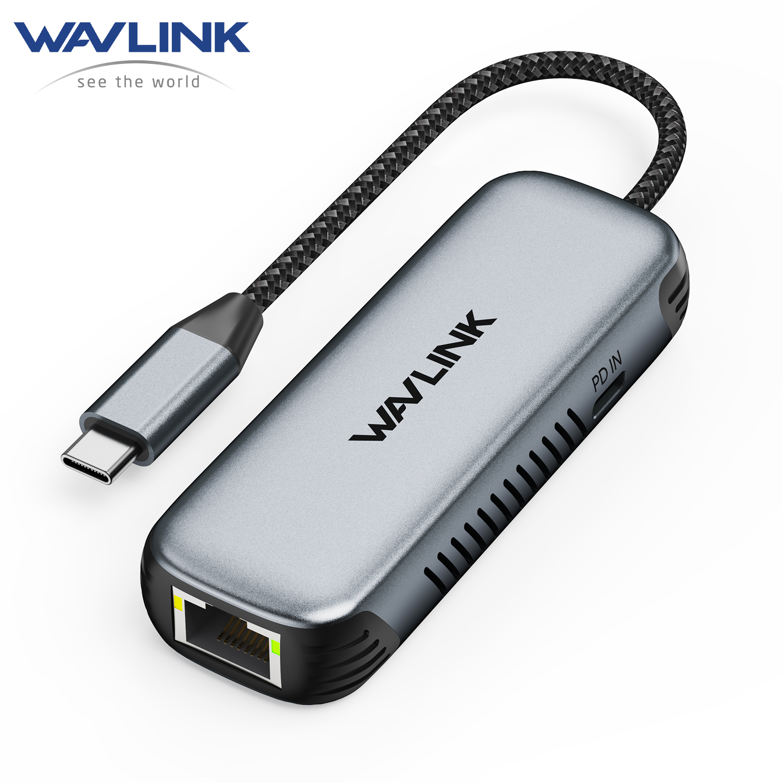 Bộ chuyển đổi Ethernet Gigabit USB-C Wavlink 5Gbps với sạc nhanh 95W PD cho nhiều thiết bị