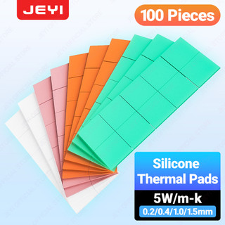  Jeyi 100 Miếng Đệm Silicon Dẫn Nhiệt Cao Cho SSD M.2, CPU, GPU, Phụ Kiện Làm Mát