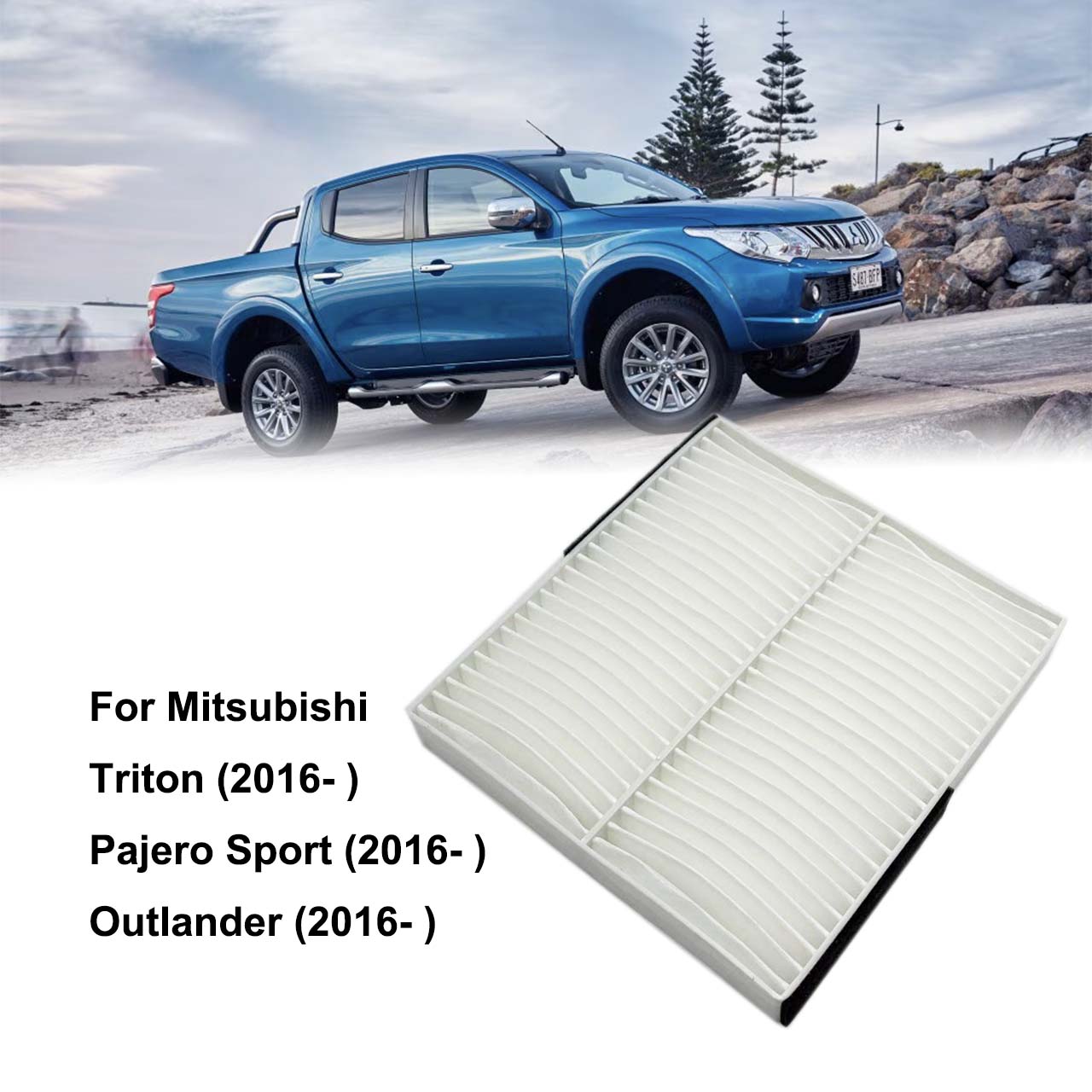 Lọc gió cabin cho Mitsubishi Triton, Pajero Sport, Outlander 2016-2024 OEM 7803A112