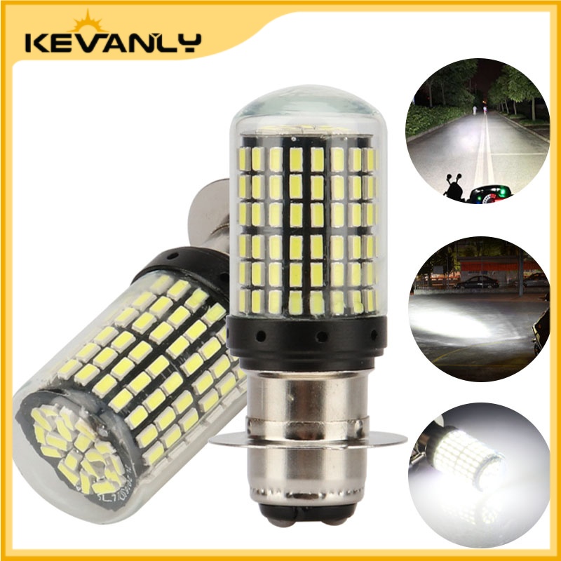 KEVANLY 1 chiếc đèn pha xe máy LED 12-80V 9W 144SMD P15D h4 ba20d
