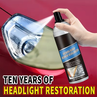  Xịt Phục Hồi Đèn Pha Sáng Trong 100ml, Loại Bỏ Đèn Xỉn Vàng, Bảo Vệ Lâu Dài