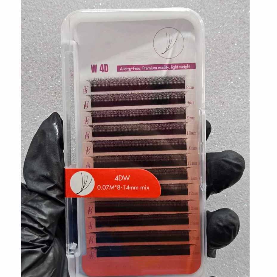 Lông Mi Giả Four Leaf Clover 4DW 0.07mm Cong C/D Tự Quạt