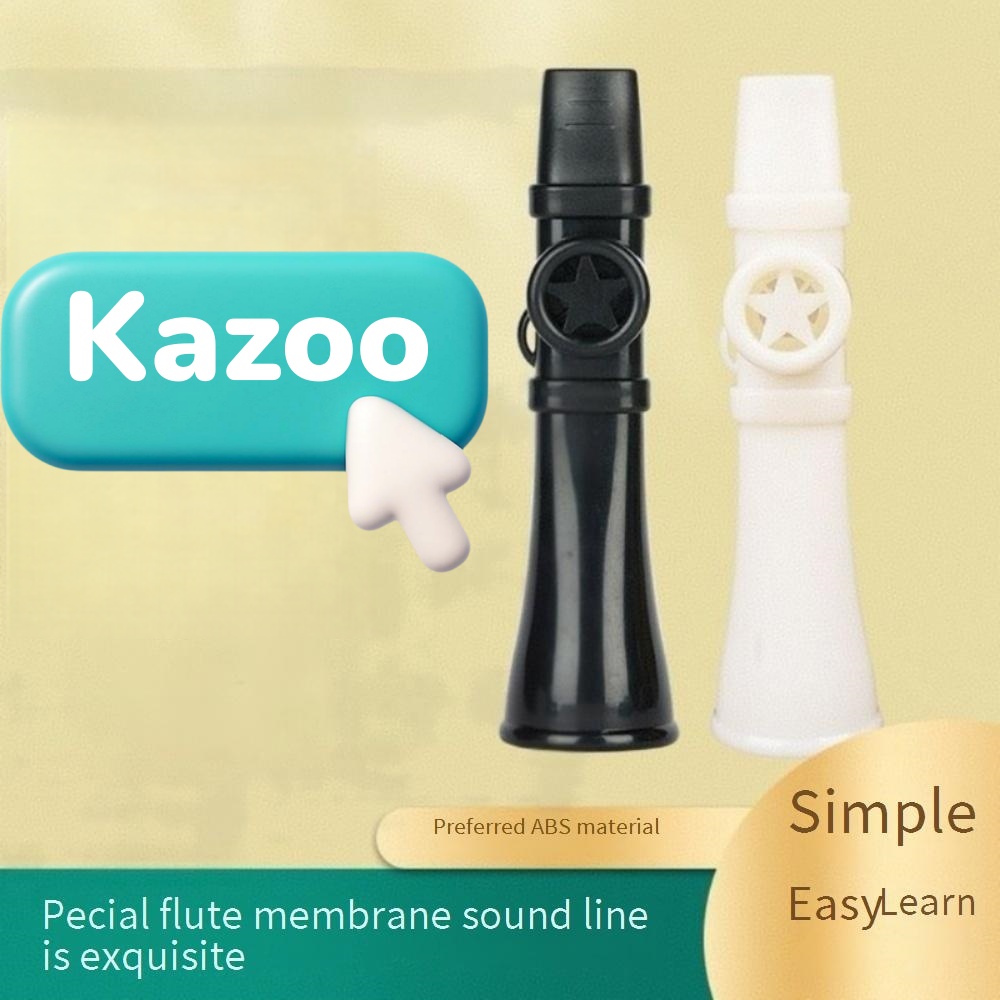 Nhạc cụ sáo Kazoo chính hãng, Dễ dàng học Quà tặng âm nhạc gió di động dành cho người lớn Người mới 