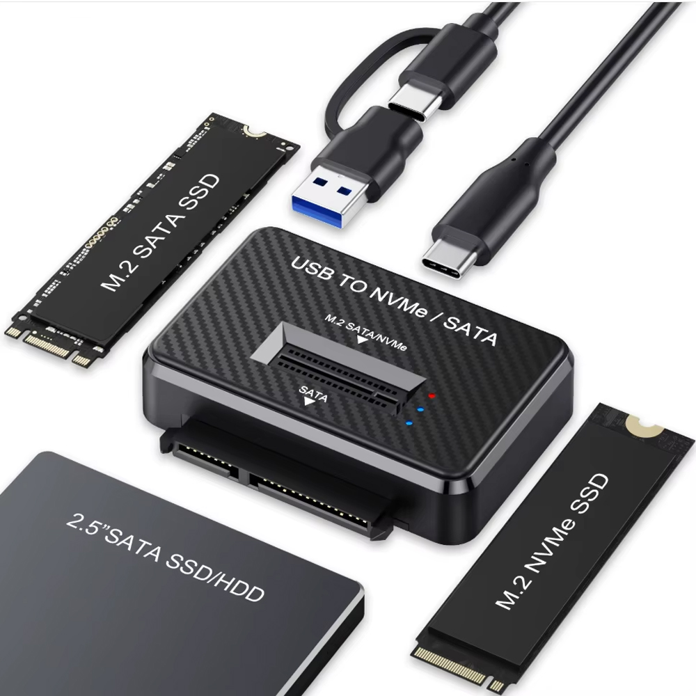 M2 SATA NVMe Sang USB 3.1 10Gbps Cắm Trực Tiếp 2.5 inch SATA SSD Kiểm Tra Adapter Cho 2230 2242 2280