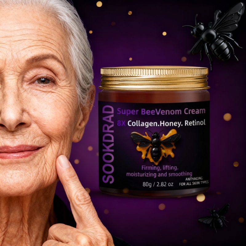 Kem Super BeeVenom, 8X Collagen, Mật ong, Retinol, Làm căng mọng, Rạng rỡ, Mặt, Da nhạy cảm, Dưỡng t