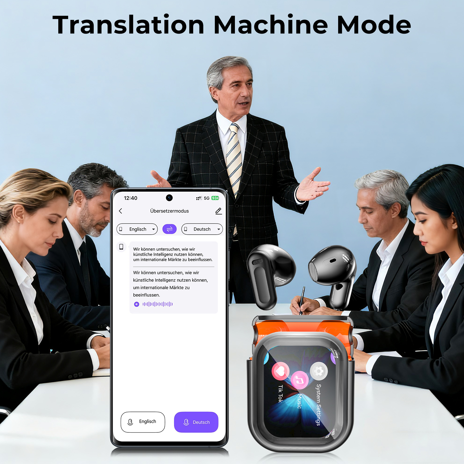 Tai nghe HTC NE20 Tai nghe Bluetooth 6.0 AI Dịch trực tiếp Màn hình LED thông minh HIFI Chất lượng âm thanh Công nghệ khử tiếng ồn Tai nghe | BigBuy360 - bigbuy360.vn