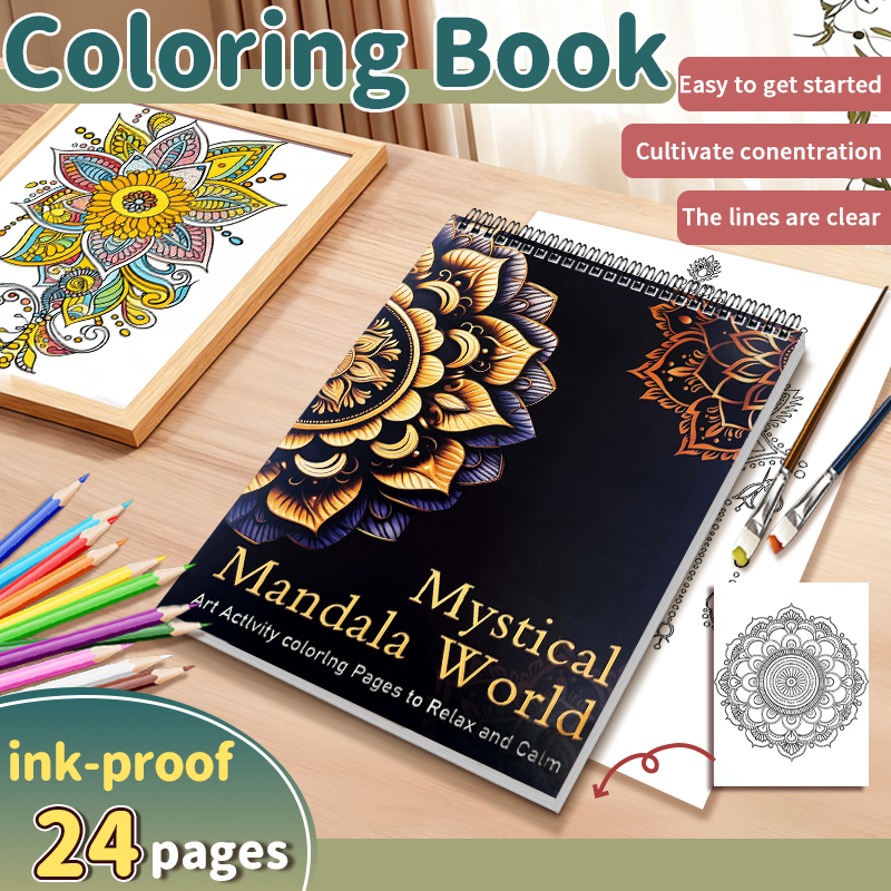 Tạp chí giảm căng thẳng dành cho người lớn, Sách tô màu gốc, Nhật ký vẽ tranh, buku nota, Giấy mịn cao cấp A4 dày