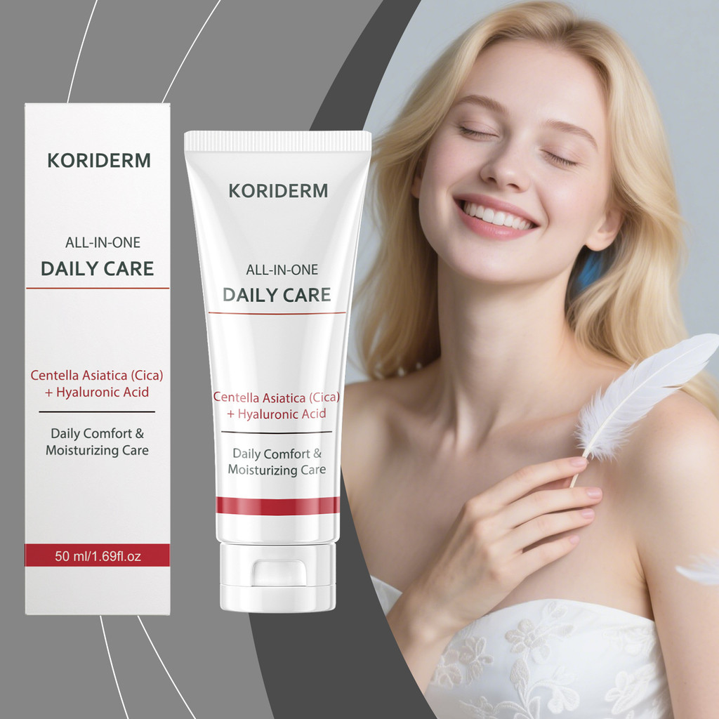 Kem Dưỡng Da Centella Asiatica & Kẽm Oxide 50ml, Dưỡng Ẩm Tự Nhiên với Acid Undecylenic, Làm Dịu & B