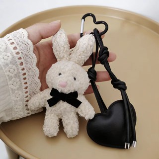 Y2K Sang Trọng Bunny Móc Khóa Dễ Thương Cho Túi - Kawaii Ba Lô Charm - Quà Tặng Coquette Cho Bé Gái Mặt Dây Chuyền Thỏ​