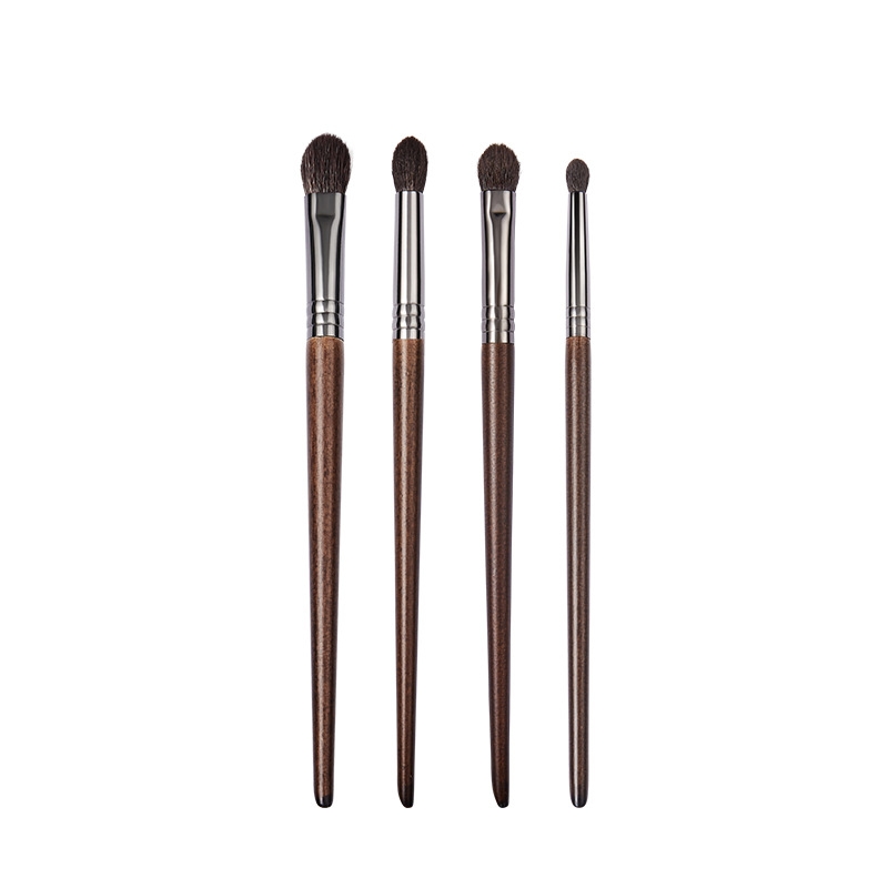 Bộ cọ phấn mắt 4 mảnh, Bàn chải trang điểm tóc dê Công cụ bôi trộn XQ8111219 | BigBuy360 - bigbuy360.vn