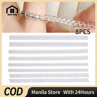 Lễ hội xu hướng Bộ điều chỉnh kích thước vòng xoắn ốc, Dụng cụ sửa chữa giảm tốc trang sức chống trượt 8 chiếc