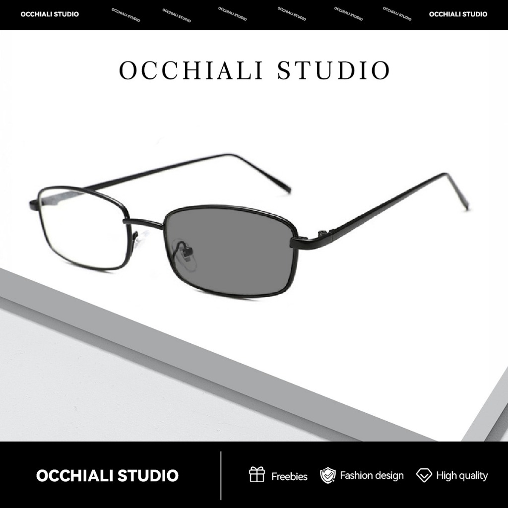 Occhiali Studio Khung Nhỏ Instagram Khung Nhỏ Phong Cách Hàn Quốc Kính Mắt Kim Loại Dành Cho Học Sin