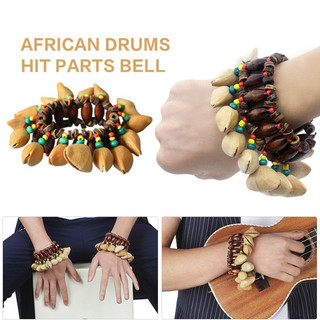 Vòng tay vỏ hạt thủ công M MBAT, chuông tay cho trống Djembe, trống châu Phi Conga, phụ kiện nhạc cụ gõ, quà tặng