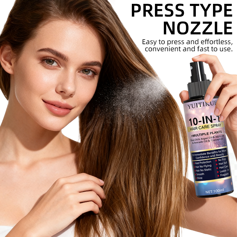 Xịt chăm sóc tóc 10-trong-1 với Dầu Mù U, Dầu Argan, Dầu Jojoba, Dầu Bơ và Dầu Dừa