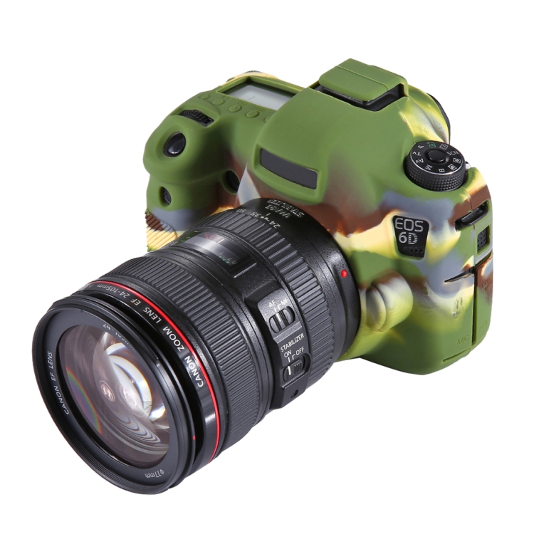 Ốp Bảo Vệ Silicon Mềm PULUZ Cho Canon EOS 6D Camera Bảo Vệ Thân Vỏ Da