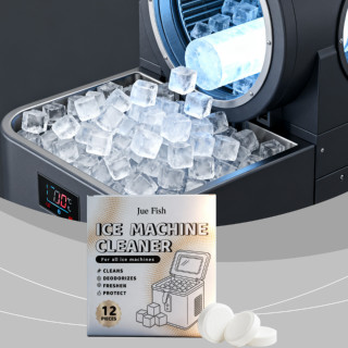  Máy làm sạch máy làm đá Jue Fish dạng viên dùng cho gia đình, loại bỏ cặn vôi, khử mùi, làm sạch sâu dịu nhẹ