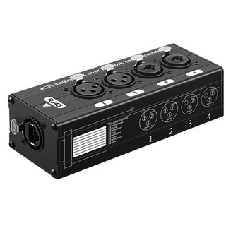  Bộ mở rộng Âm Thanh Chuyên Nghiệp DMX, Bộ Chuyển Đổi Mạng 4 Kênh XLR sang RJ45 qua Cáp Cat5e/Cat6 cho Ánh Sáng Sân Khấu, Âm Thanh Trực Tiếp, Hệ Thống PA, Nhà Hát, Thiết Bị DJ và Phòng Thu Ghi Âm